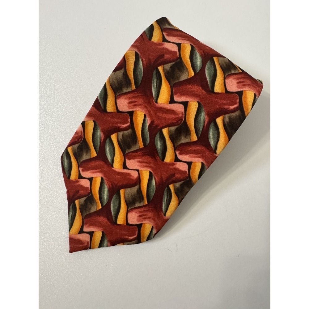 JERRY GARCIA MEN'S Mesa Collection Red Yellow Green WIDTH: 3.7/8" LENGTH 57"